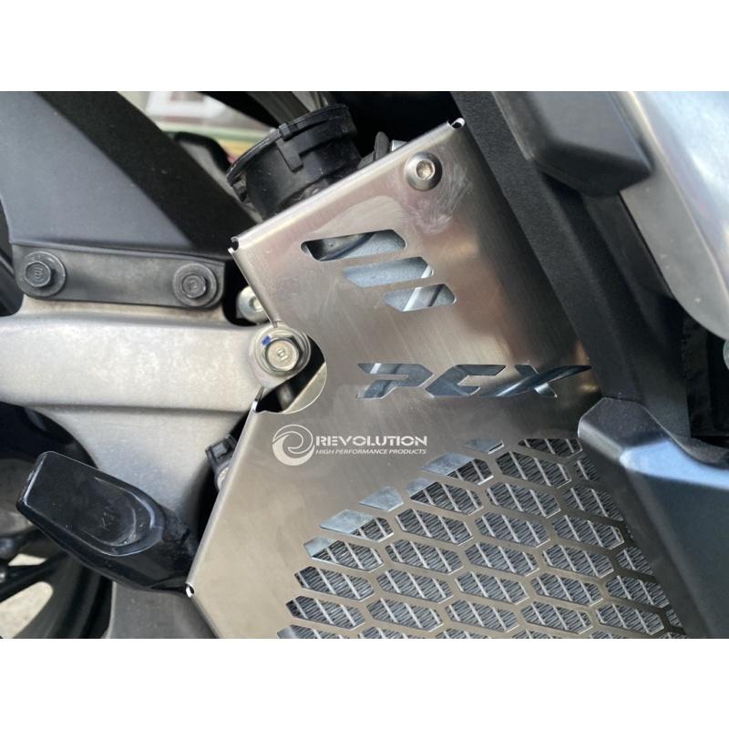 การ์ดหม้อน้ำ สแตนเลสหนา 1.2 MM PCX160 2021 REVOLUTION แท้% ABS ตะแกรงหม้อน้ำ **