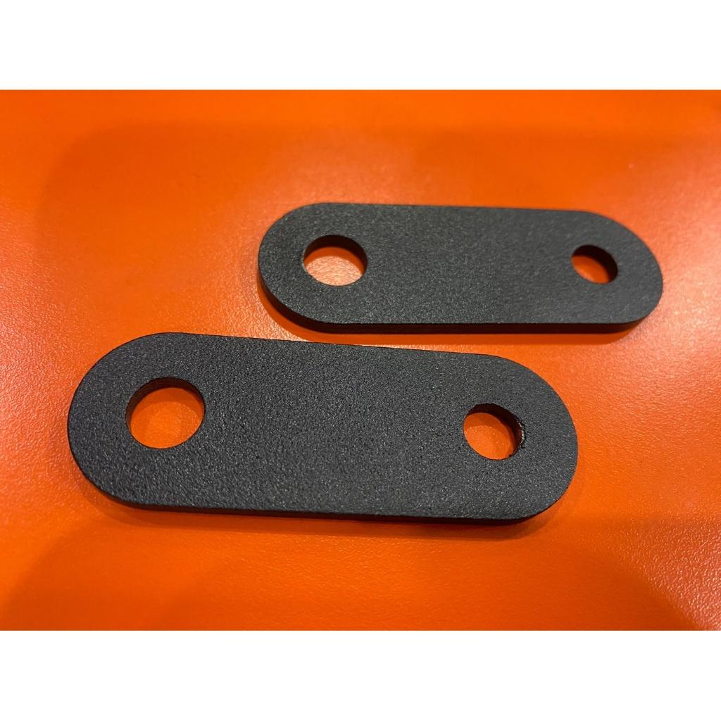 เพลทยึดปลายท่อ #Bracing เหล็กหนา ทำสีพาวเดอร์โค้ท  หนา3mm.เต็ม  ยาว7cm. รูยึด M10 ใส่กับรถ125-1000 cc.ขายึดปลายท่อ