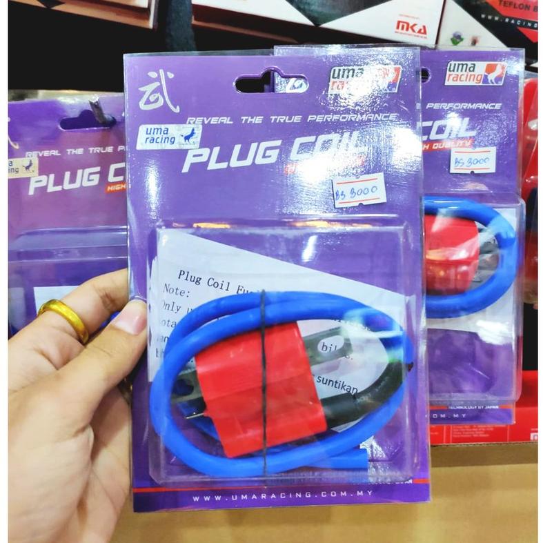 คอยไฟแต่งเพิ่มความแรง ปลั๊กคอยล์ หัวฉีด UMA RACING งานแท้ คอยล์แต่ง ใส่ได้ทุกรุ่น RCB