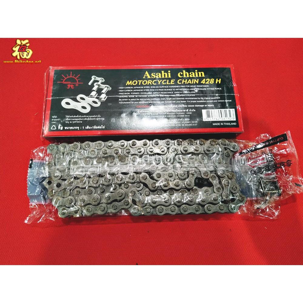 รวมโซ่ทุกสี จอมไทย 428 HX 520 525 530 ASMX 120L JOMTHAI X-RING120ข้อ สีเหล็ก สีทอง สีดำหมุดทอง สีส้ม สีน้ำเงิน สีเขียว