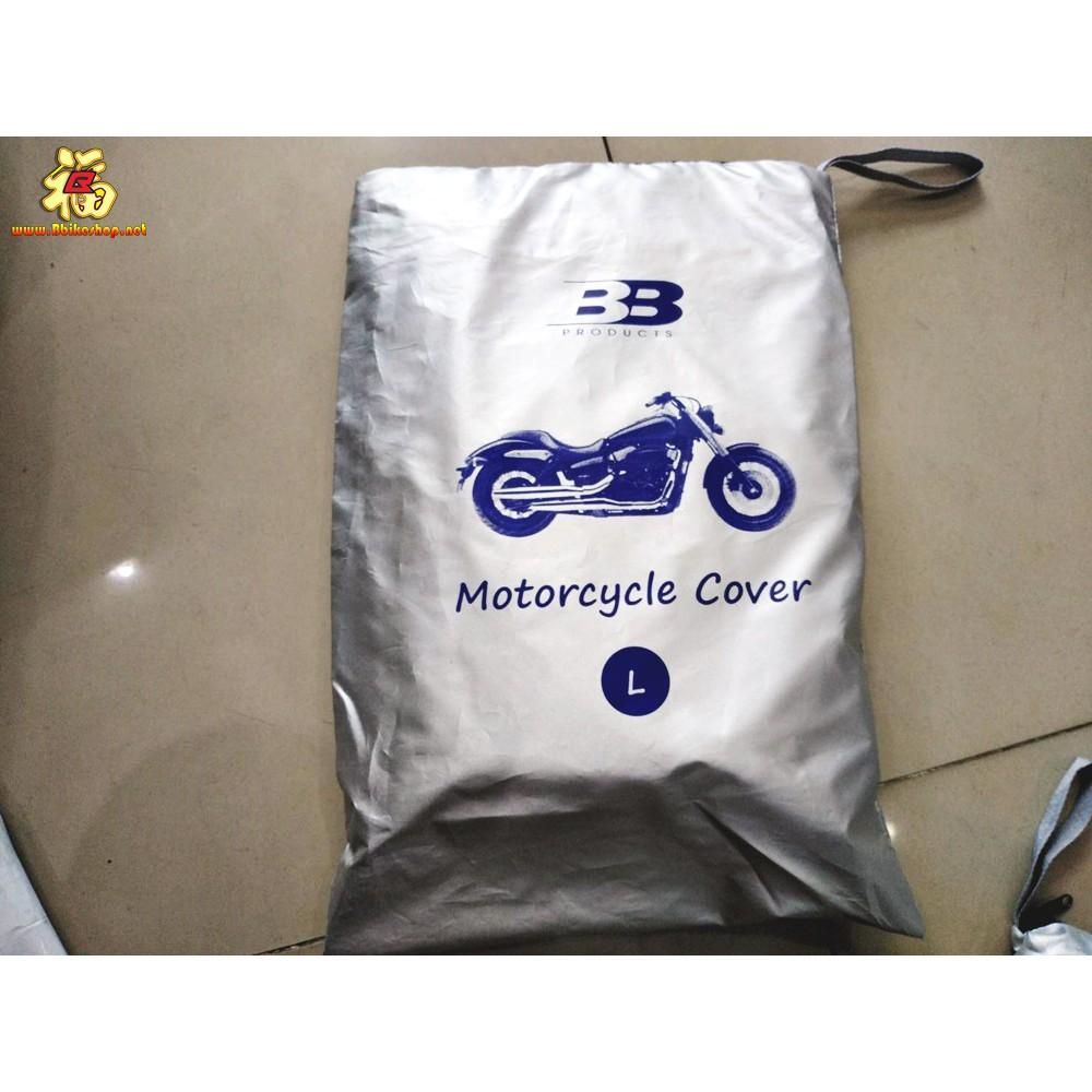 ผ้าคลุมรถมอไซค์ กันฝน/กันแดดUV  Size L/XL งานCR racing แท้