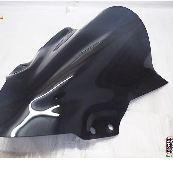 ชิวหน้า ทรงโหนก-ใหม่ ตรงรุ่น Ninja-400 ชิวหน้าอคิลิค ดำใส NINJA400 NINJA