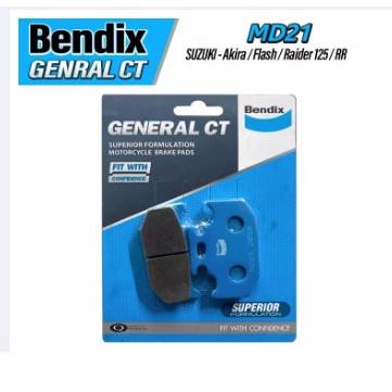 ผ้าเบรคหลัง BENDIX MD21 รุ่น R15 NEW / SUZUKI Akira /Flash /Raider 125 /rr ผ้าเบรค