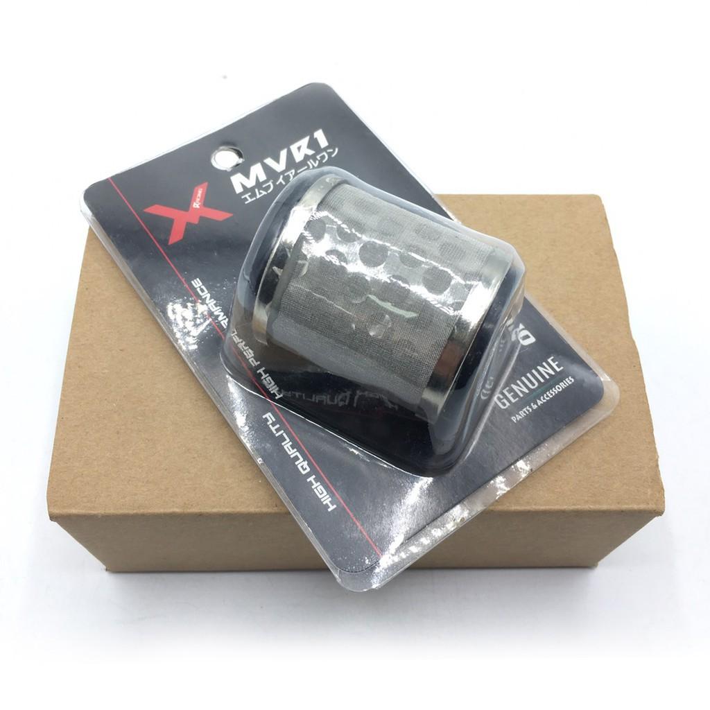 กรองน้ำมันเครื่อง สแตนเลส แท้ MVR1 X-MAX M-slaz/R-15 MT15 XSR155 EXCITER SPARK115I ทำความสะอาดได้**