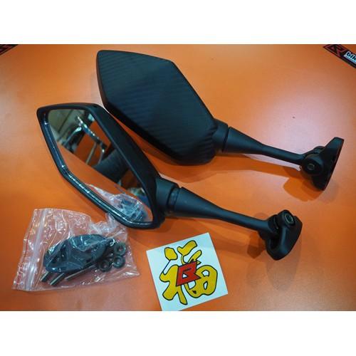 กระจก ลายเคฟล่า ทรงNinja ใส่ CBR150 250 300 500 ลดพิเศษ!! คละรุ่น  ** semspeed