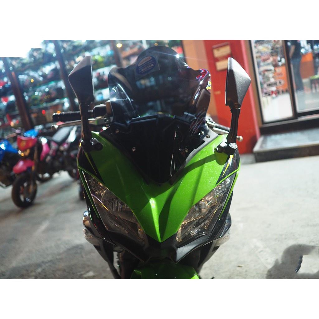 ชิวหน้าแต่งอคริลิคดำ Bracing ตรงรุ่น Ninja-650 new