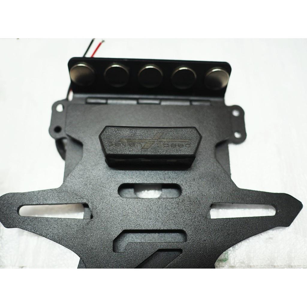 ท้ายสั้น แม่เหล็กพับได้ มีไฟส่องป้าทะเบียน รุ่น ZX-10R งาน sevenspeed BS0127
