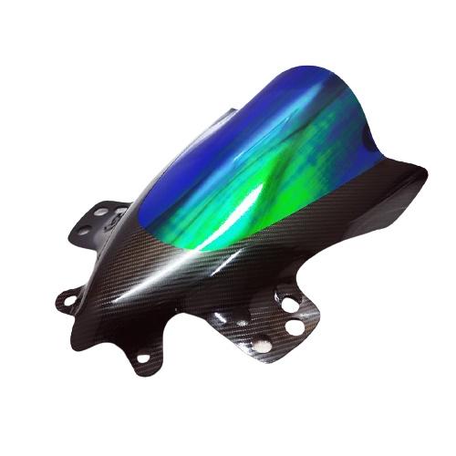 ชิวหน้า อคิลิคแต่ง สี ปรอท-เคฟล่า ตรงรุ่น [CBR150i] ตัวเก่า หายาก ทรงปูอิ ชิวแต่ง อะคริลิค ดำ