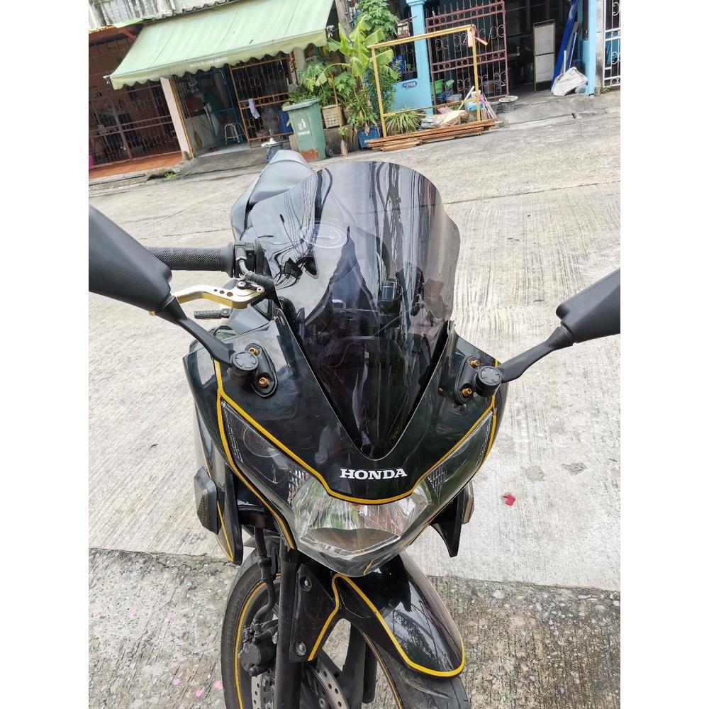 ชิวหน้า แต่ง ตรงรุ่น CBR150I ทรงK อคิลิคดำ*ชิวหน้า CBR150I ปีเก่า หายาก หน้ากาก