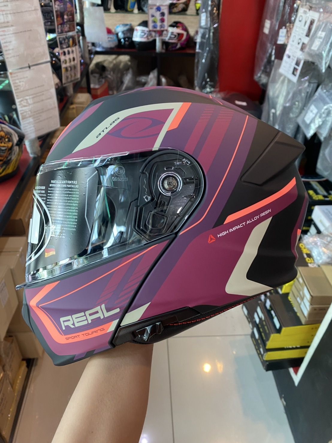หมวกกันน็อค Flip-Up REAL ATLAS STRATUS ยกคางได้