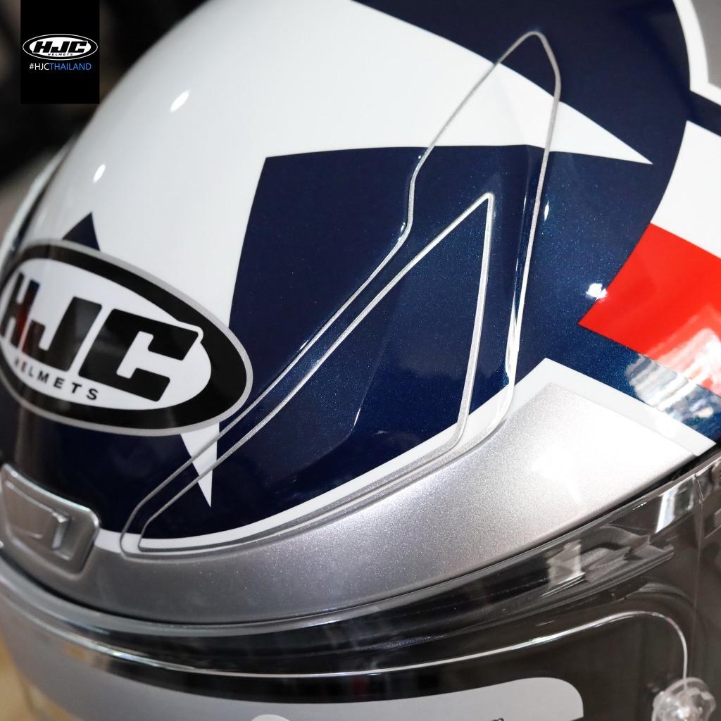 หมวกกันน็อค HJC RPHA1 Ben Spies Silver Star ลายนักแข่ง Moto GP🏁BIG STAR⭐️⭐️ ลายดาวเด่นในตำนานของ HJC