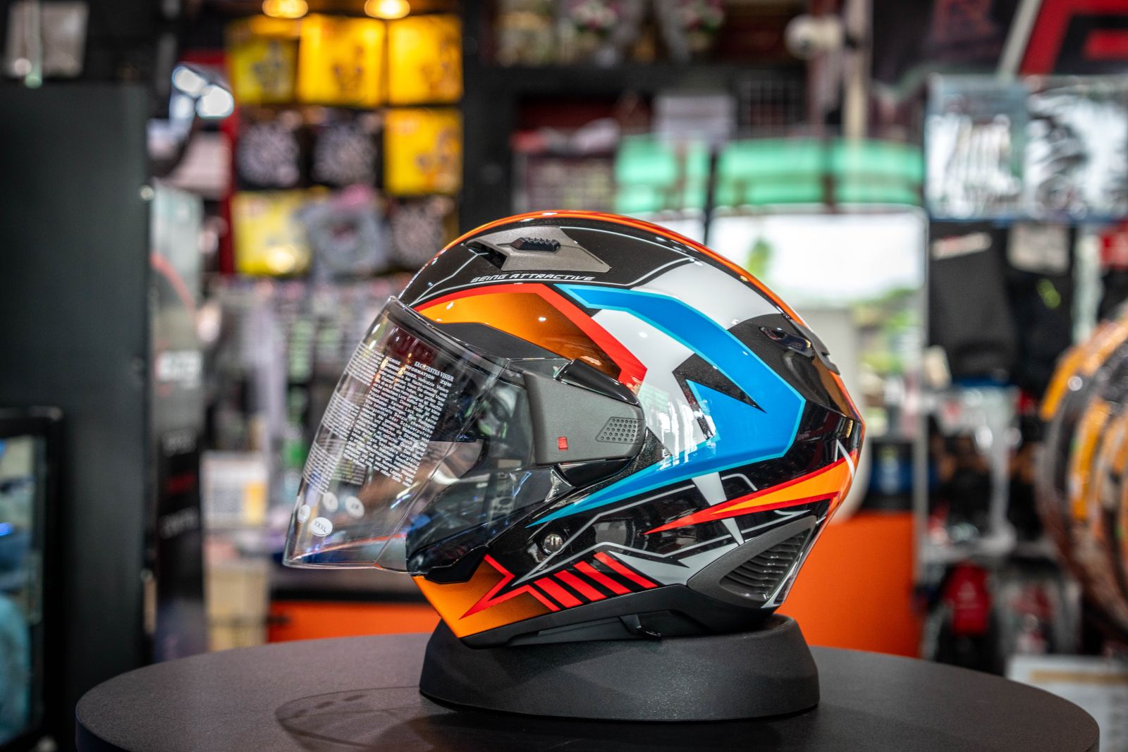 หมวกกันน็อคครึ่งใบ ZEUS Helmets | ZS-611 TT29  ฟรี สปอยเลอร์สีสโมค