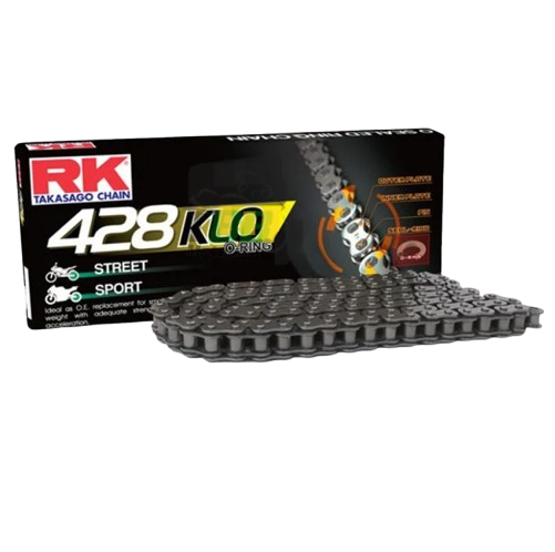 โซ่ RK 428 KLO O-Ring 132L สีเหล็ก