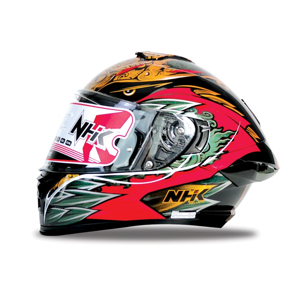 หมวกกันน็อค เต็มใบ NHK Helmet K5R ⚡Baliness Garuda แว่น2ชั้น มีกระเป๋าแถมให้