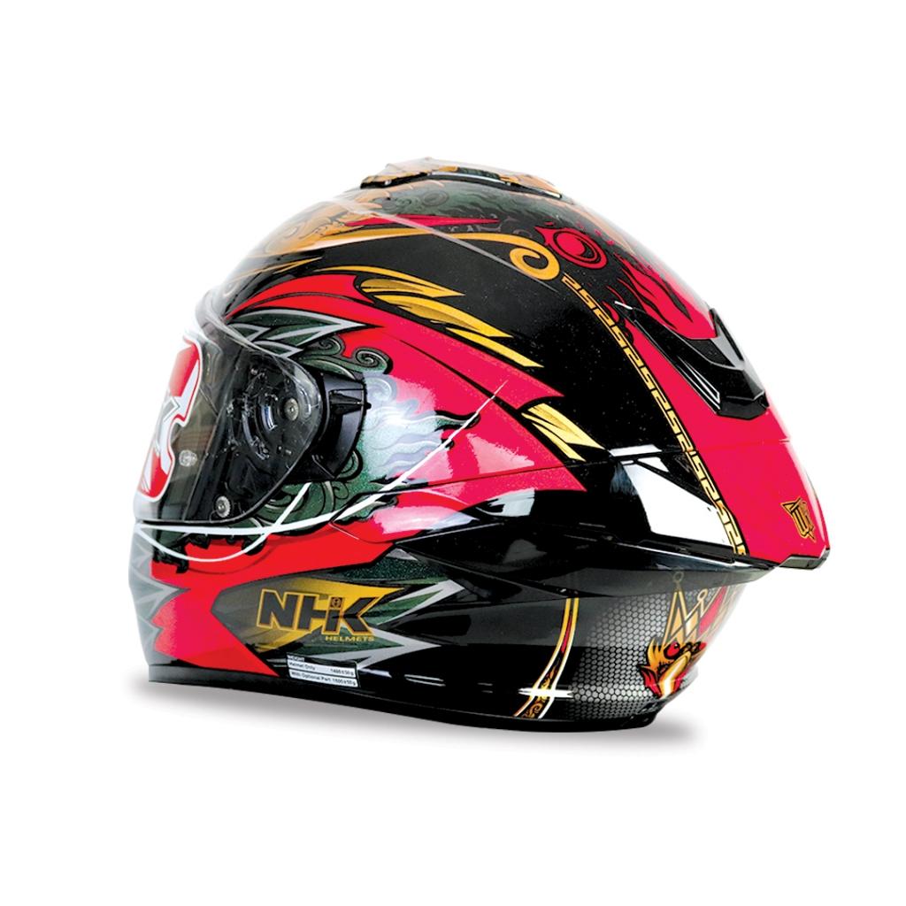 หมวกกันน็อค เต็มใบ NHK Helmet K5R ⚡Baliness Garuda แว่น2ชั้น มีกระเป๋าแถมให้