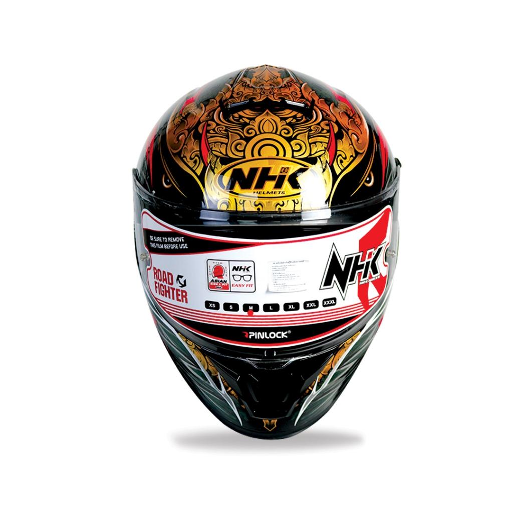 หมวกกันน็อค เต็มใบ NHK Helmet K5R ⚡Baliness Garuda แว่น2ชั้น มีกระเป๋าแถมให้