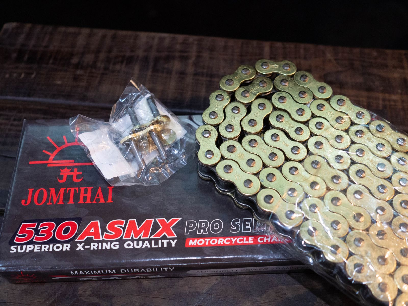 โซ่Jomthai 530ASMX X-Ring 120DL สีทองนอก จอมไทย(พระอาทิตย์)