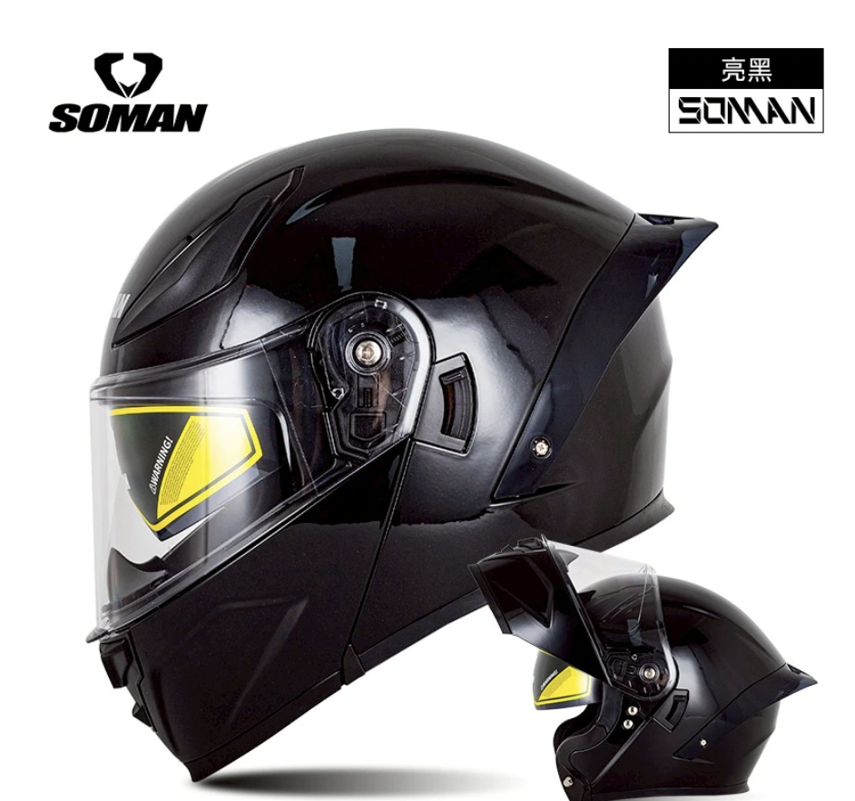 หมวกกันน็อคเปิดคาง SOMAN F2