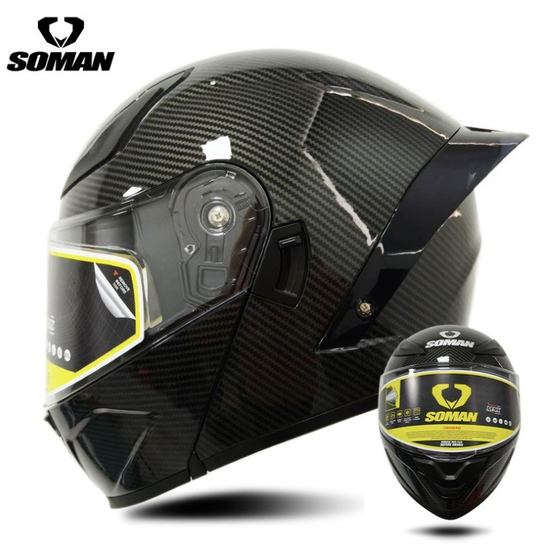 หมวกกันน็อคเปิดคาง SOMAN F2