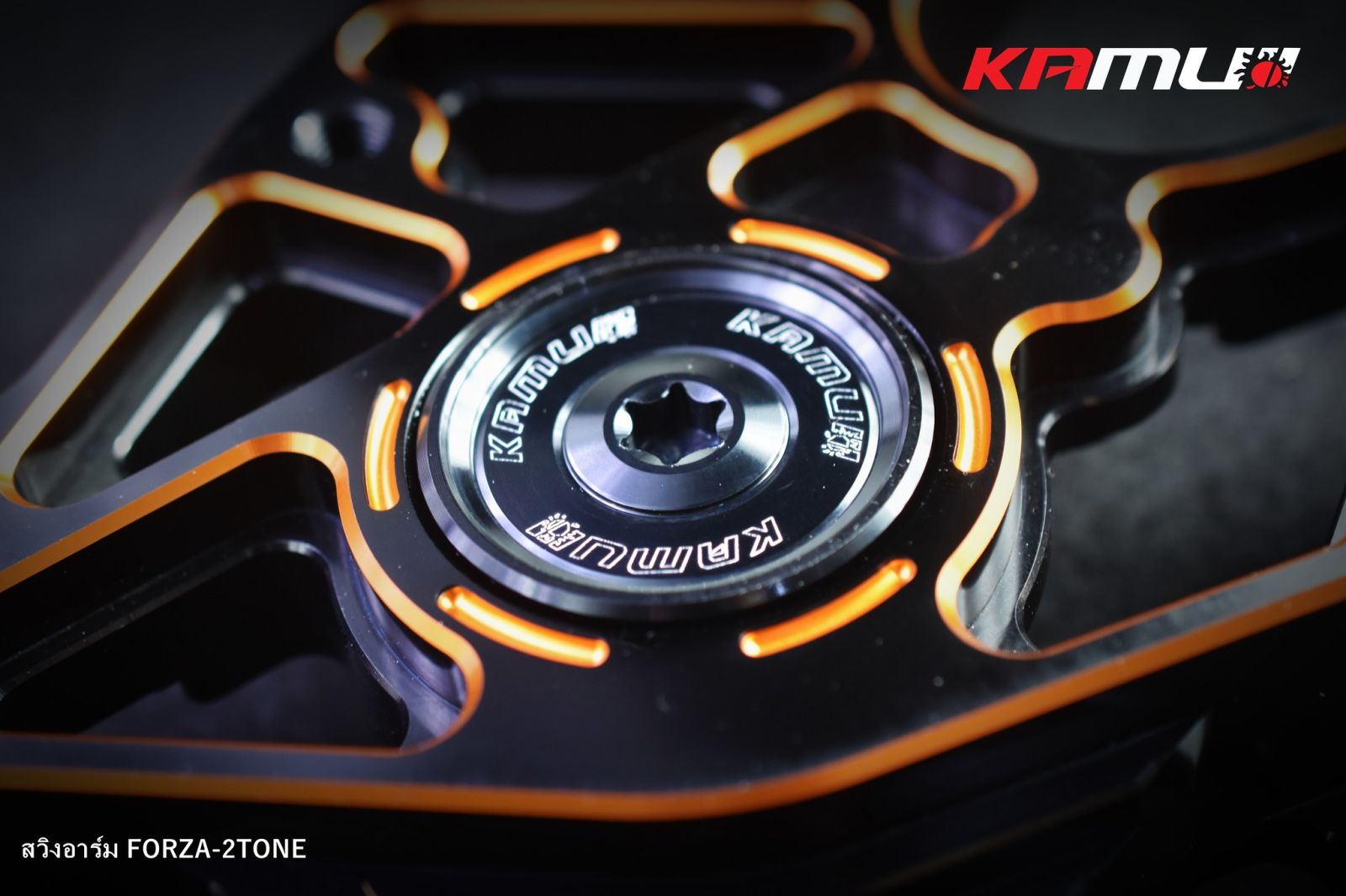 สวิงอาร์ม FORZA350 CNC 2-Tone by KAMUI สำหรับใส่ขานหลัง 256 มิล.ปั๊ม Bremboi 2 pot