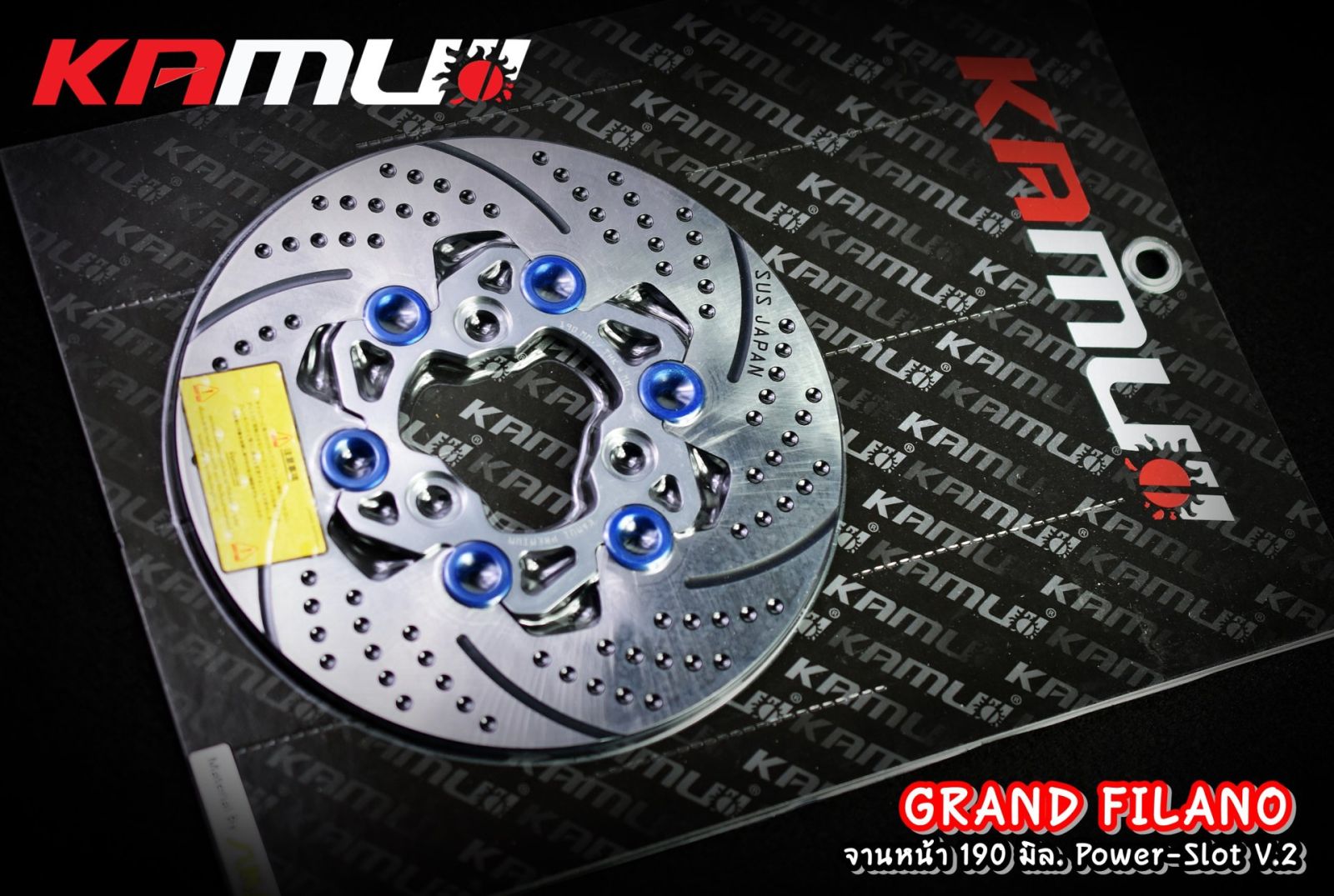 จานดิสก์หน้าขนาด 190 มิล Power Slot V.2 GRAND-FILANO