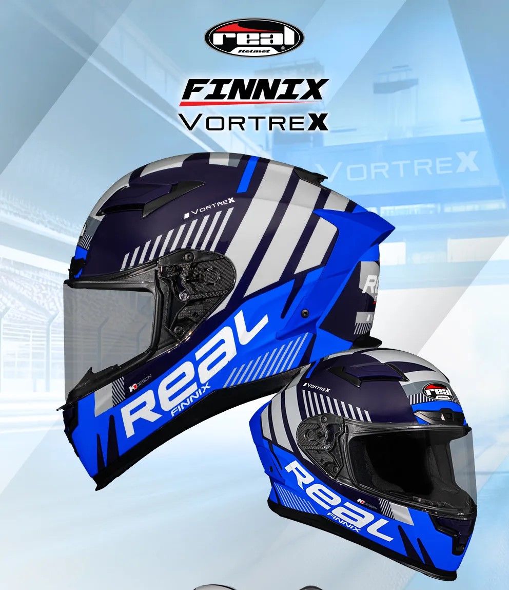 หมวกกันน็อครุ่นใหม่ล่าสุดจากหมวกกันน็อค Real FINNIX VORTREX