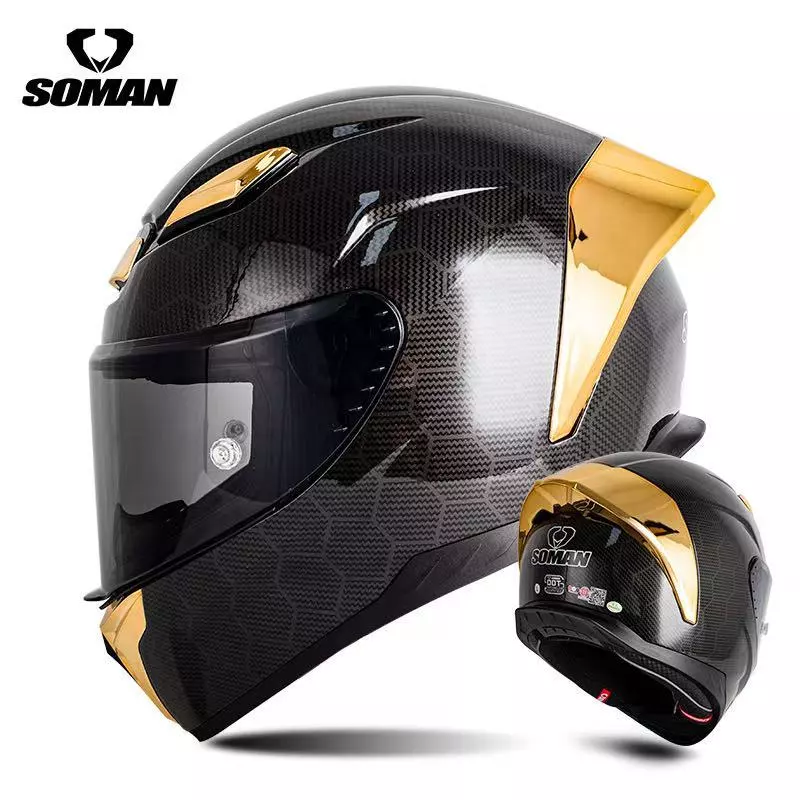 หมวกกันน็อค Soman SM973 เป็นหมวกกันน็อคเต็มใบสไตล์สปอร์ตมีน้ำหนักเบา นวมใส่สบาย และรองรับการติดตั้งบลูทูธ