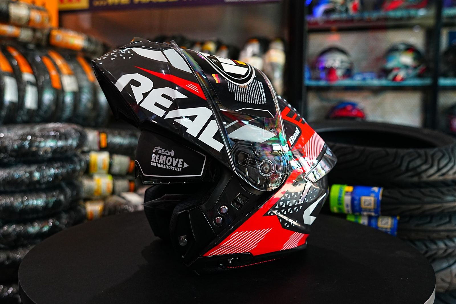 หมวกกันน็อค ยกคางได้ REAL ATLAS R1 DUAL