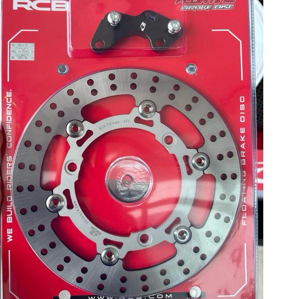 RCB E2 PLUS จานโต หมุดใหม่ล่าสุด+ขาจับปั้มเดิม Nmax Aerox 260mm   Racing Boy (0141)