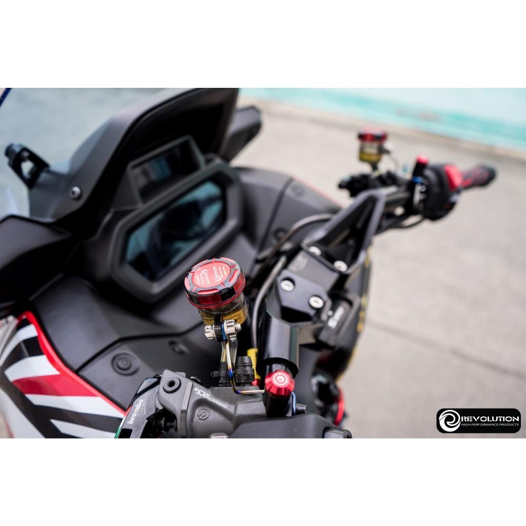ฝาปิดกระปุกดิสเบรคบน Brembo ทูโทน กลม REVOLUTION ใช้ทั่วไป ราคา/1ข้าง