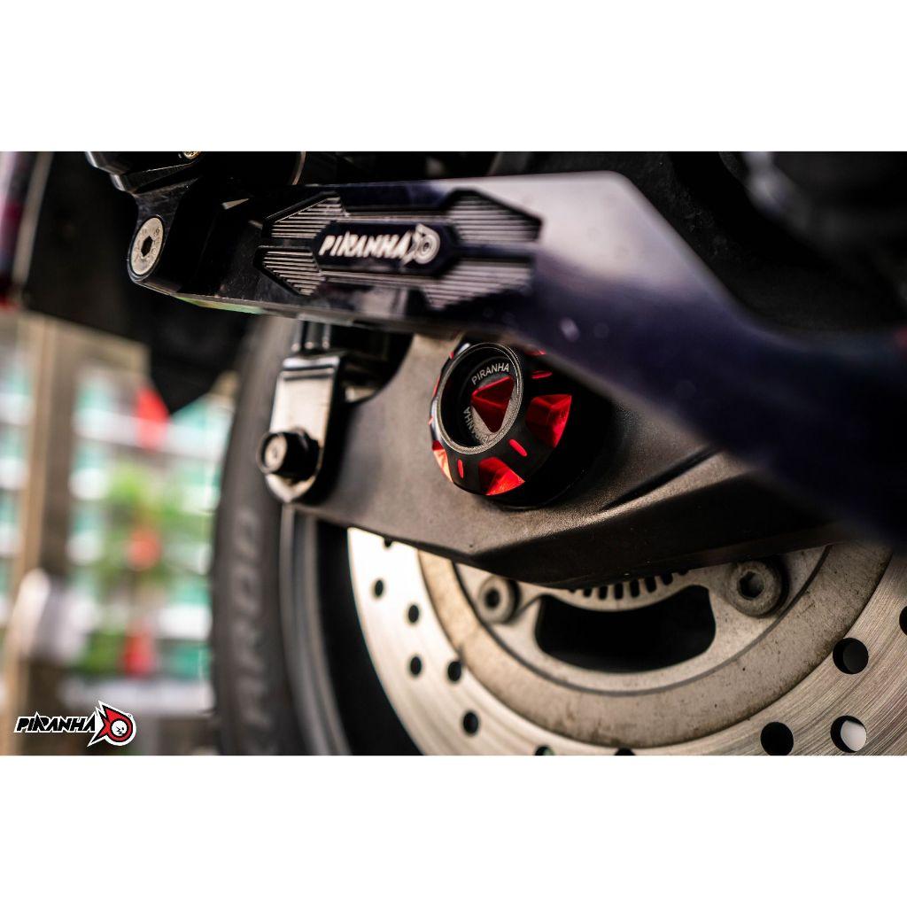 บูชรองน็อตล้อหลัง CNC Dual ANODIZED FORZA-350 / X-MAX / DRONE / ADV-350 แบรนด์ PIRANHA