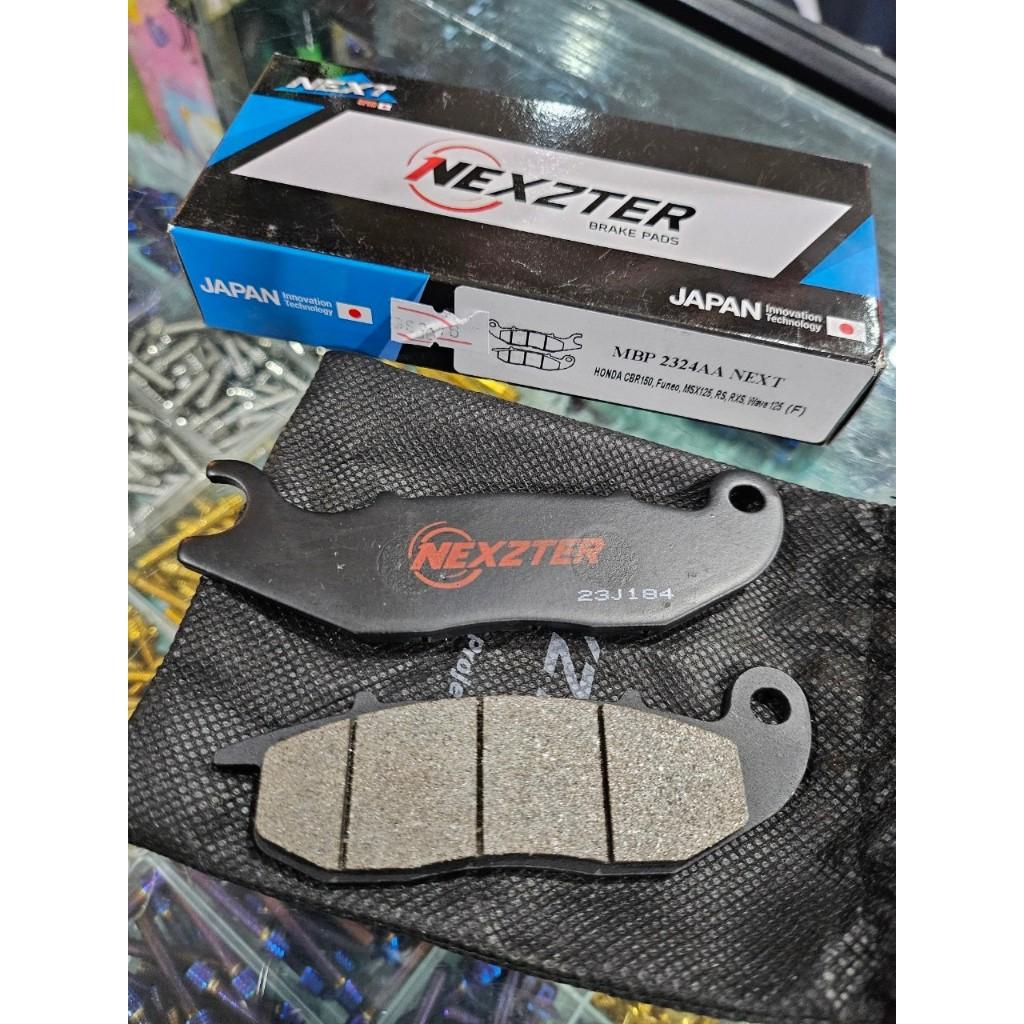 7. ผ้าเบรคหน้า NEXZTER 2324AA สำหรับรถรุ่น CBR150/MSX125/WAVE125/FUTURE NEO(FUNEO)/RS/RXS