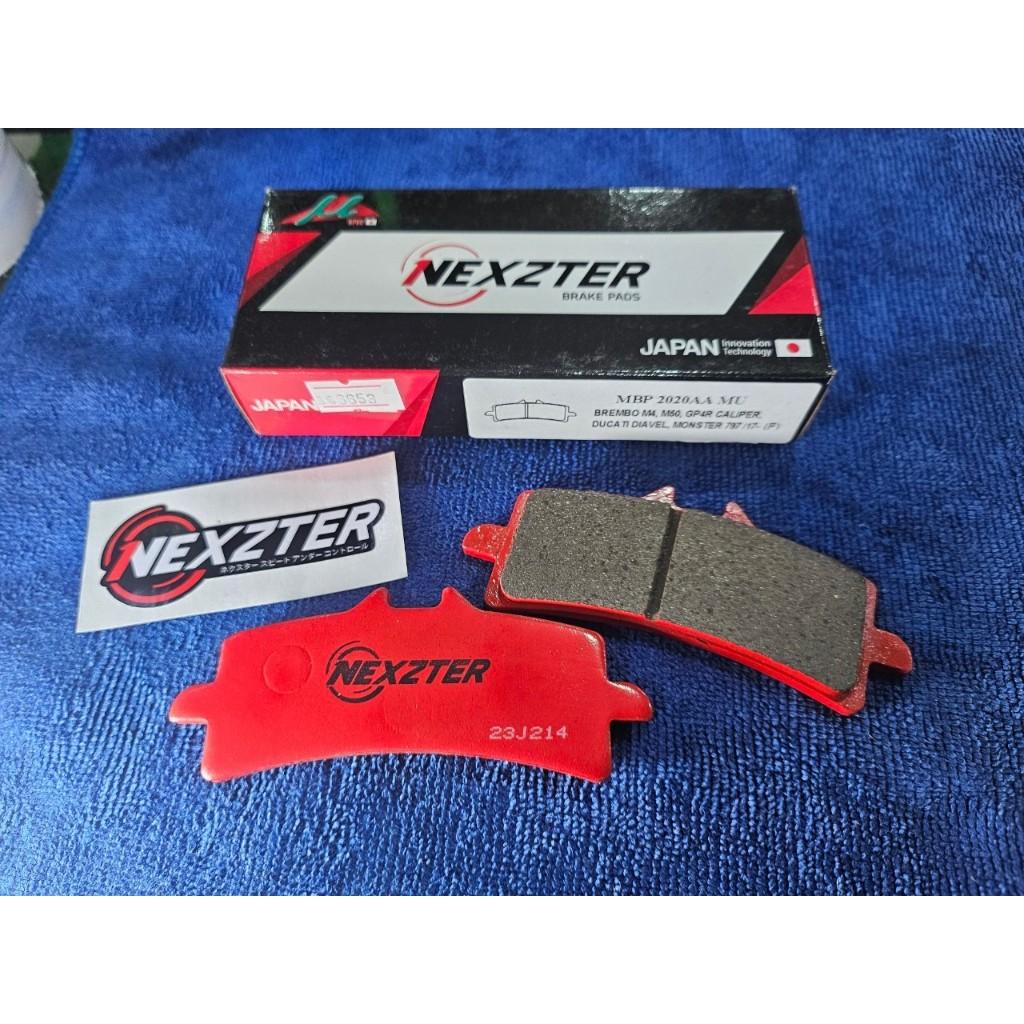 ผ้าเบรคหน้า NEXZTER 2020AA สำหรับรถรุ่น BREMBO M4,GP4R,M50 / TRIUMPH / DUCATI / KTM / APRILLIA / BMW หลายรุ่น