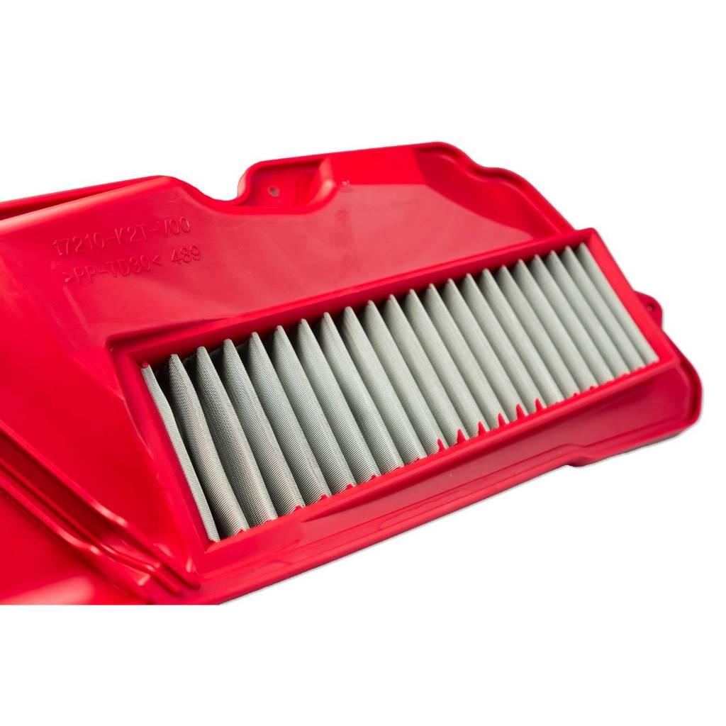 ใส้กรองอากาศ สีแดง แบบสแตนเลส สำหรับ HONDA Giorno+ / LEAD125 4V CR Racing กรองอากาศ
