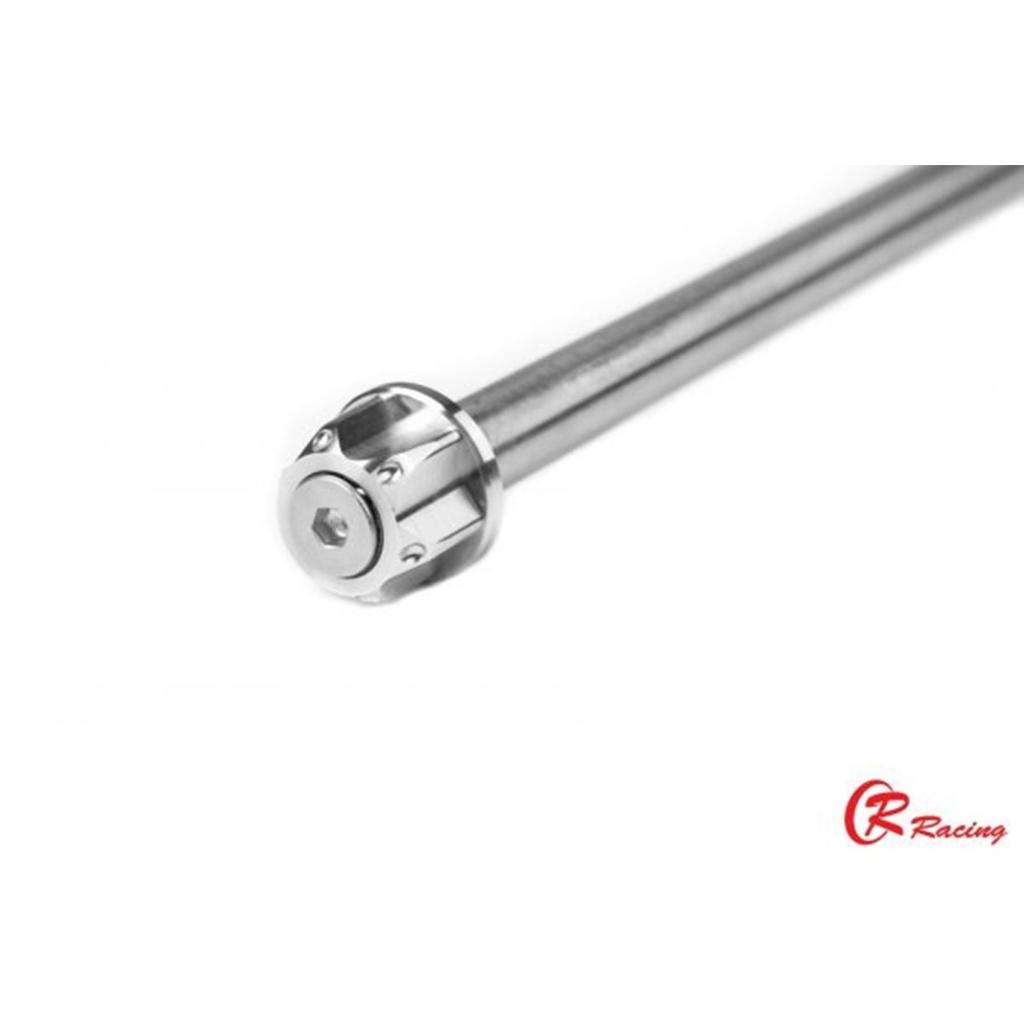 แกนล้อหน้า สแตนเลส LEAD-125 4V / Giorno+ แบรนด์ CR RACING