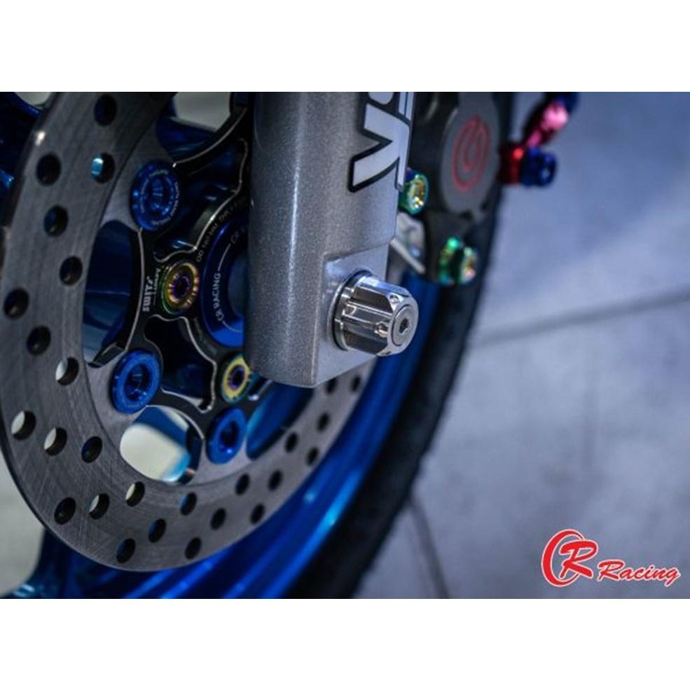 แกนล้อหน้า สแตนเลส LEAD-125 4V / Giorno+ แบรนด์ CR RACING