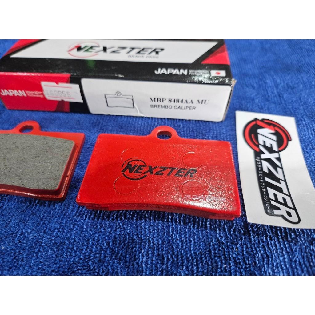 29. ผ้าเบรคหน้า NEXZTER 8484AA ผ้าเบรคปั๊ม BREMBO CALIPER 4 POT หูชิด