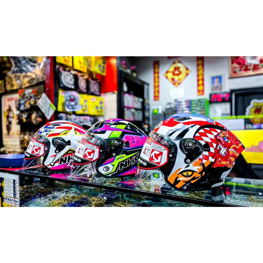 หมวกกันน็อค ครึ่งใบ NHK HELMETS2 Model : S1 GP Pro VISOR