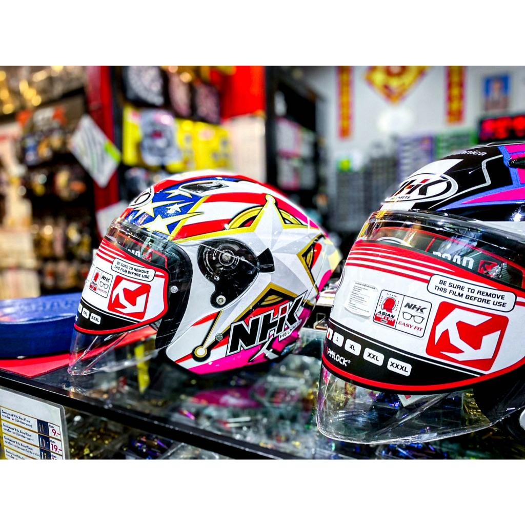หมวกกันน็อค ครึ่งใบ NHK HELMETS2 Model : S1 GP Pro VISOR