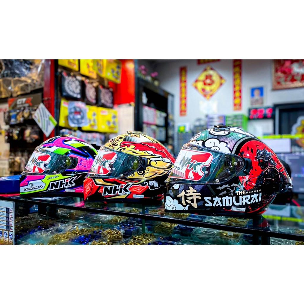 หมวกกันน็อค NHK HELMETS2 VISOR 💥รุ่นK5R ใหม่ล่าสุด มี5ลาย FULL FACE มีแว่น2ชั้น