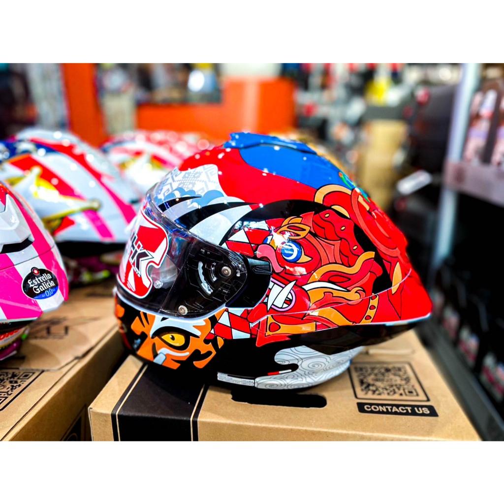 หมวกกันน็อค NHK HELMETS2 VISOR 💥รุ่นK5R ใหม่ล่าสุด มี5ลาย FULL FACE มีแว่น2ชั้น