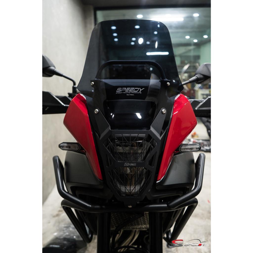 596.บังไมล์-ชิลล์หน้า แบรนด์ SPEEDY NX-500 หนา4mm 14นิ้ว ใส/สโม๊ค