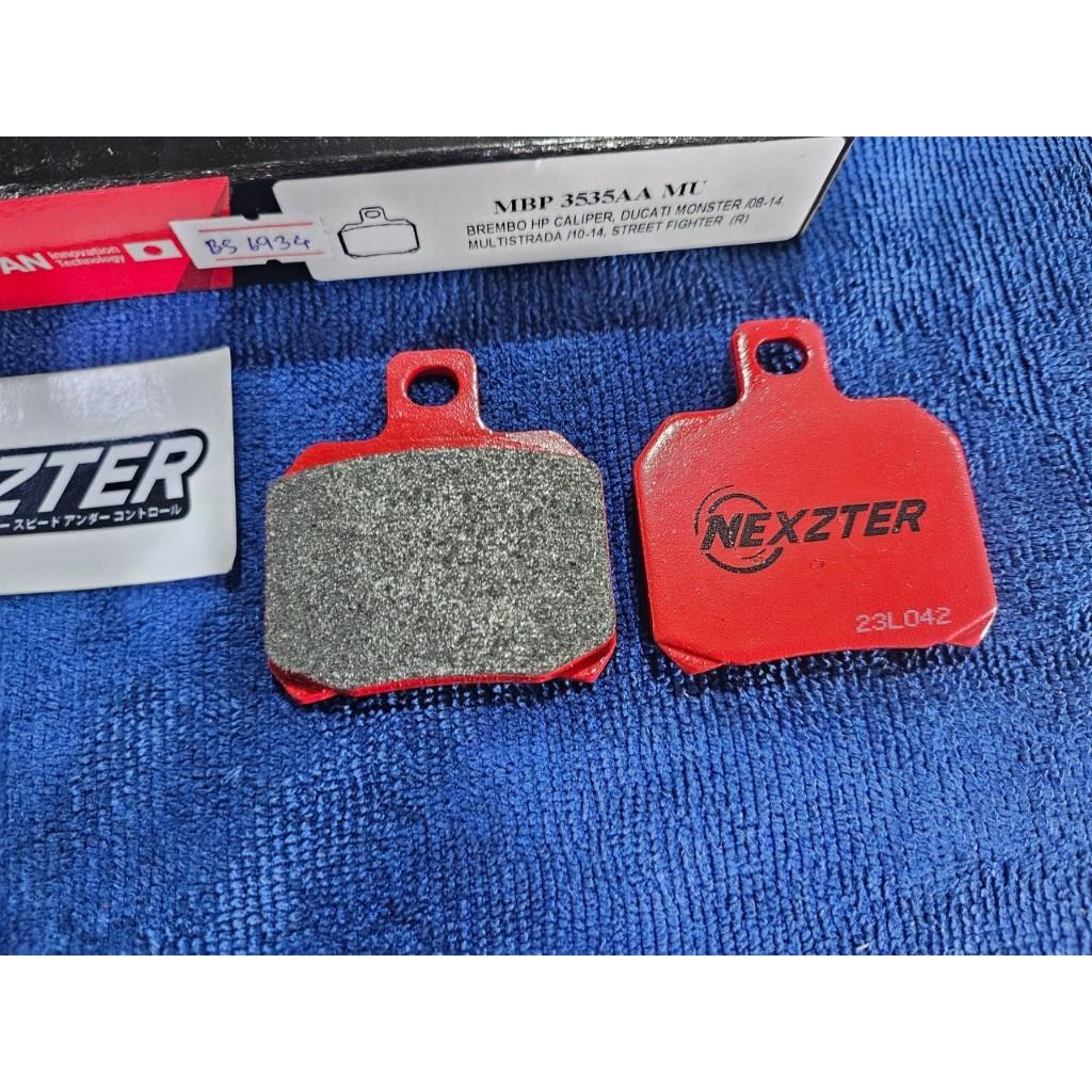 23. ผ้าเบรคหลัง NEXZTER 3535AA 2 POTS ปั้มด้วง ปั๊มปีกผีเสื้อ สำหรับรถรุ่น MONSTER 795/796  899/959 PANIGALE HYPERMOTRAD