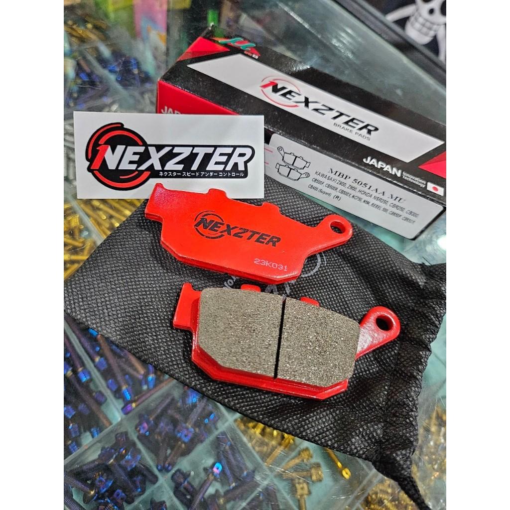 13. ผ้าเบรคหลัง NEXZTER 5051AA สำหรับรถรุ่น Z800 , Z900 , X-ADV , NSR250 , CBR250 , CB300 , CB500F , CB500X , NC750