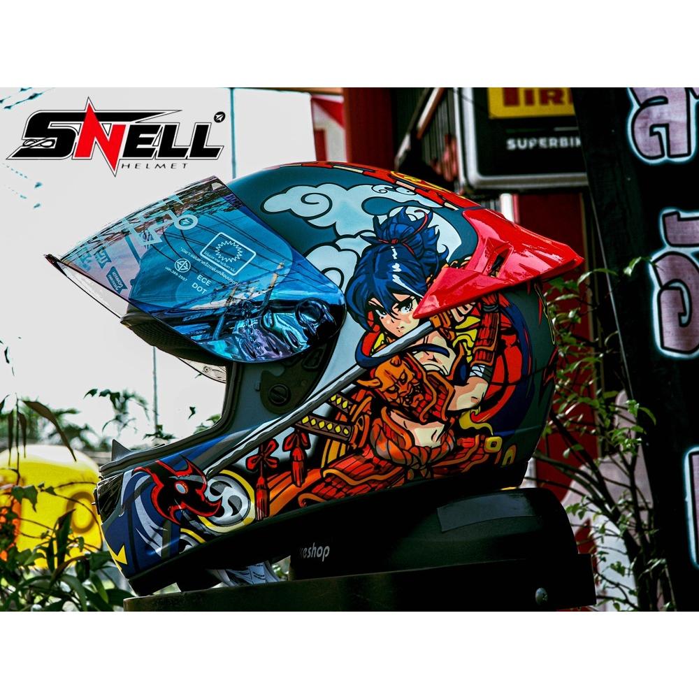 หมวกกันน็อค SNELL RYUKI เต็มใบ มีหลายลาย ขนาดฟรีไซส์ ใส่ได้ทั้งหญิงและชาย