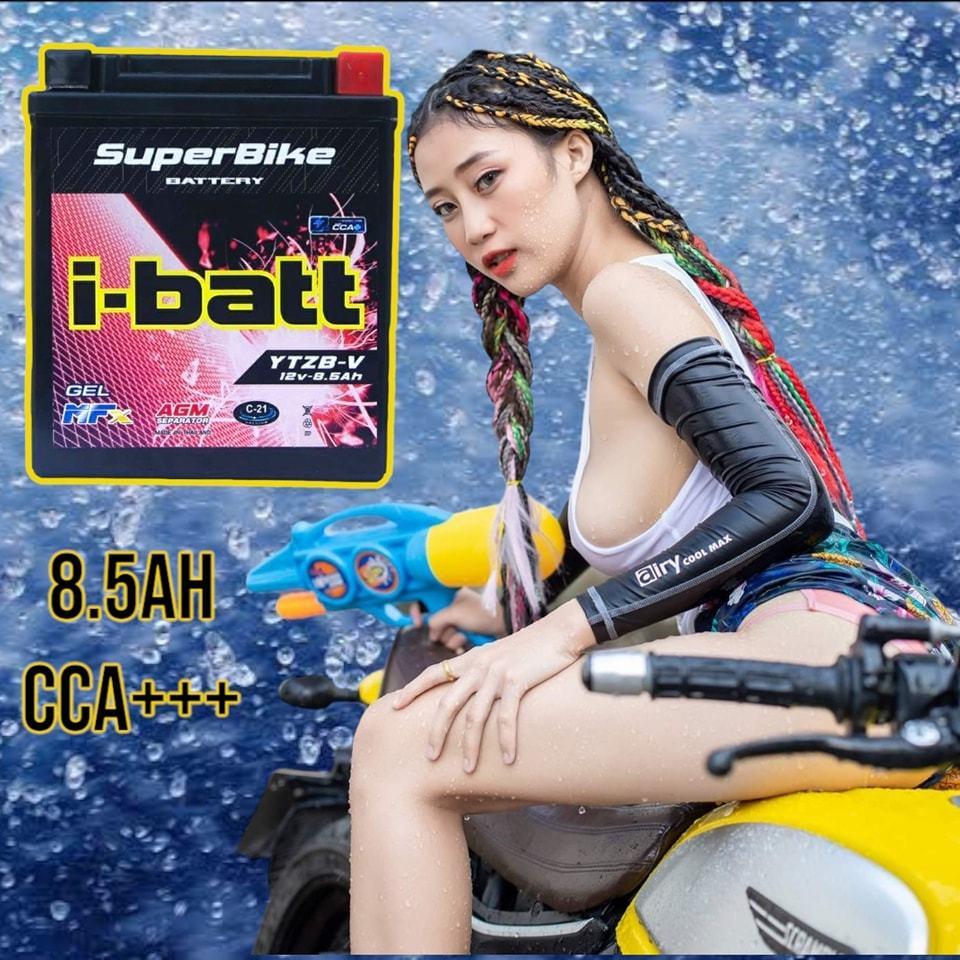 3.แบตเตอร์รี่ YTZ7-H  i-batt ขนาด 8.5 แอมป์ (สูง) สำหรับรถมอไซค์ รุ่น R3/MT03,Xmax.CBR250/300,CBR1000RR.KLX250,D-TRACKER