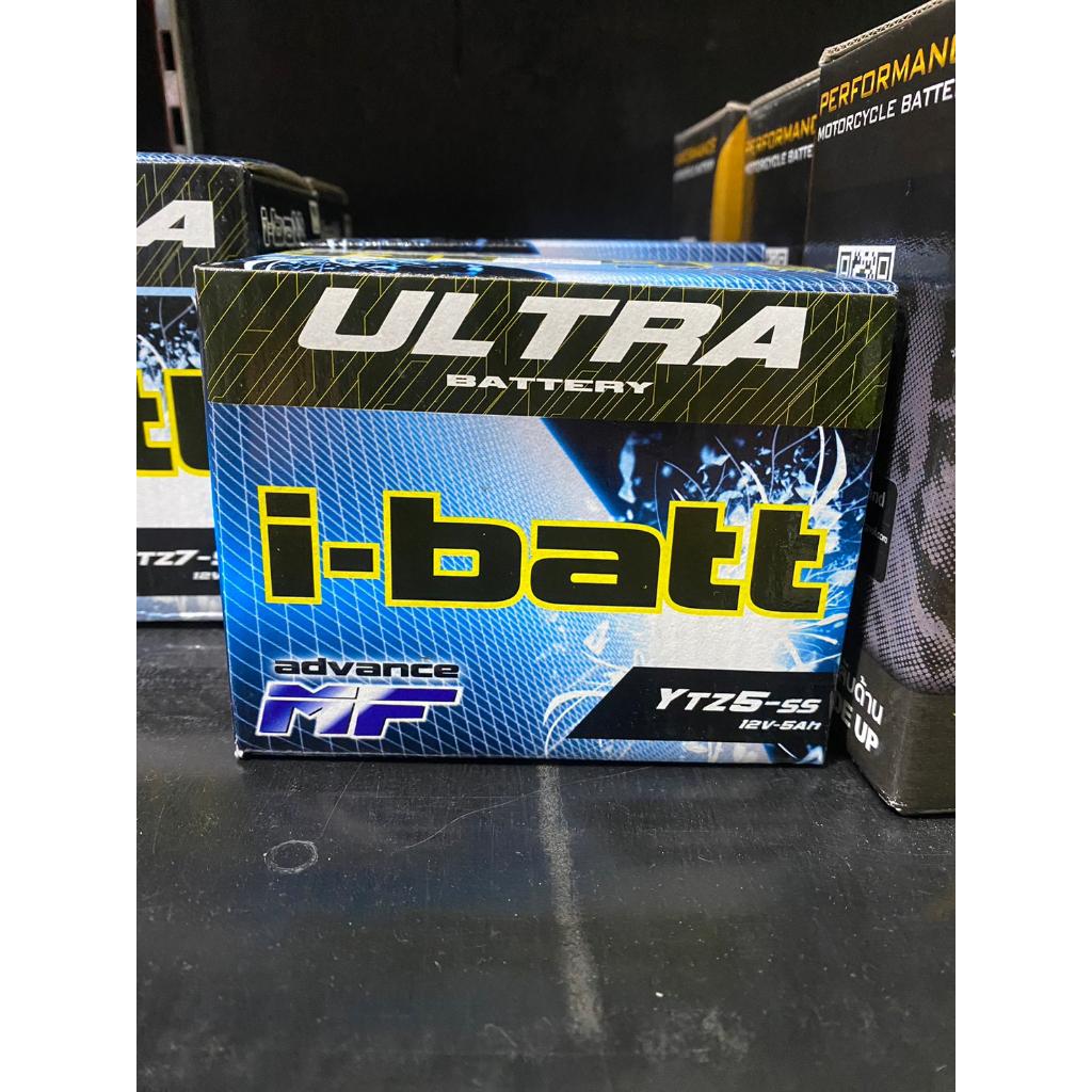 แบตเตอร์รี่ i-batt YTZ5-SS แบตแห้ง สำหรับรถมอไซค์ ทั่วไป รุ่น MSX ZOOMER CLICK R15 M-SLAZ XSR KSR รับประกัน1ปี