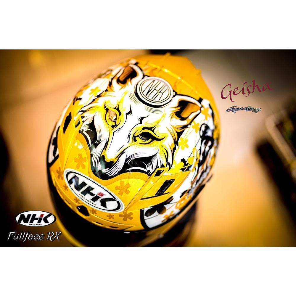 หมวกกันน็อค NHK RX09 GEISHA  #ฟรี -เสื้ออินเนอร์NHKลายเกอิชา , กระเป๋าใส่หมวก **มีแว่นกันแดดด้านใน **