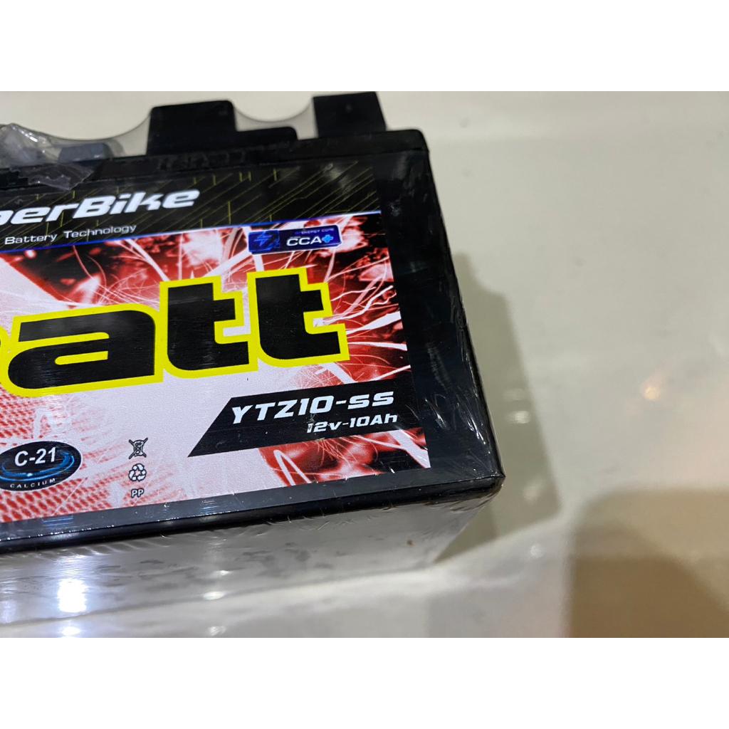 5. แบตเตอร์รี่ YTZ10-ss  i-batt ขนาด 10 แอมป์ สำหรับรถมอไซค์ รุ่น MT07,MT09,FZ09,TMAX,R1ใหม่.CBR500F/X,CBR650,CBR650F.H2
