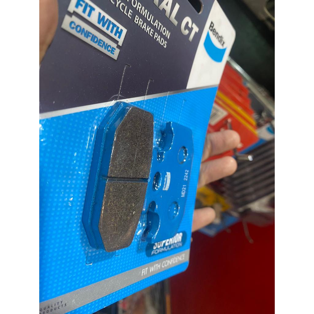 8.ผ้าเบรคหลัง Bendix MD21 ใส่รถรุ่น Akira, Flash, Raider12,WR155,R15new,XSR115,MT15